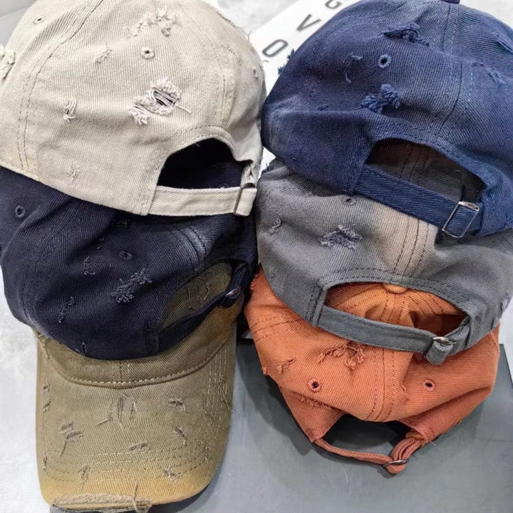 Men's Distressed Denim Baseball Cap Kalsten