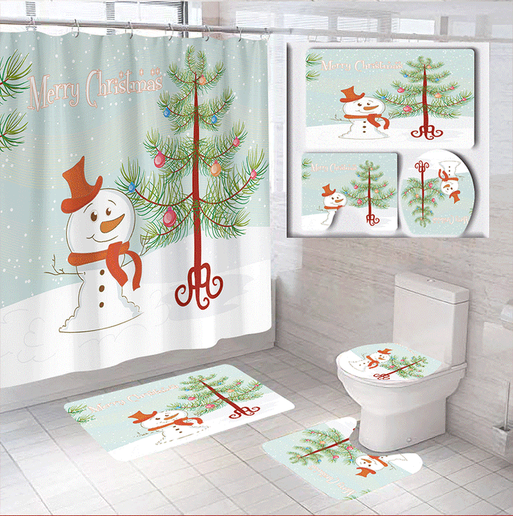 Christmas Themed Bathroom Set Kalsten