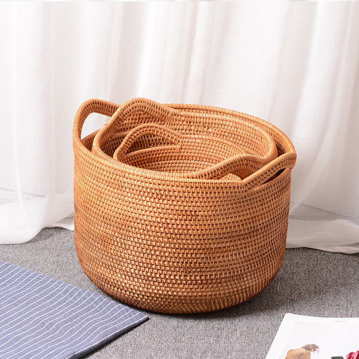 Women Elegant hand-woven basket with practical handles Kalsten