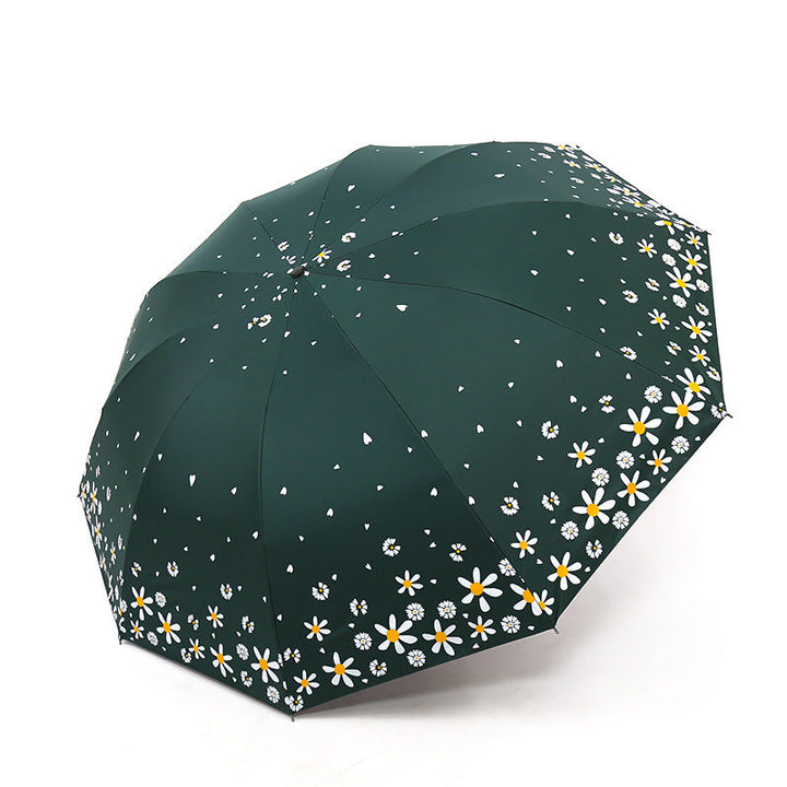 Ladies umbrella with floral design and reinforced frame Kalsten