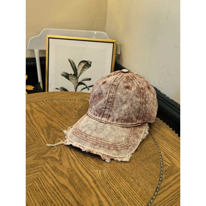 Men's Distressed Denim Baseball Cap Kalsten 1784270742