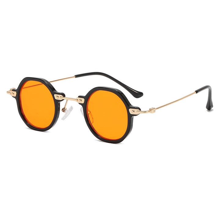 Women's designer sunglasses with hexagonal frame and luxurious metal accents Kalsten
