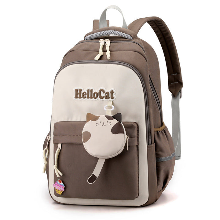 Cute Cat-Themed School Backpack
