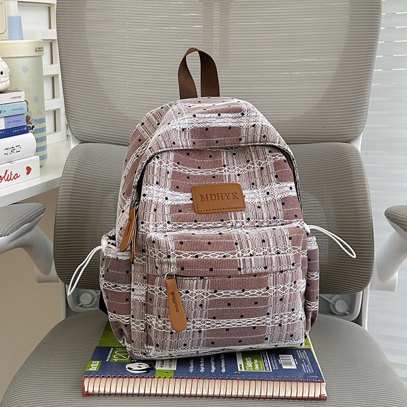 Chic Textured Mini School Backpack