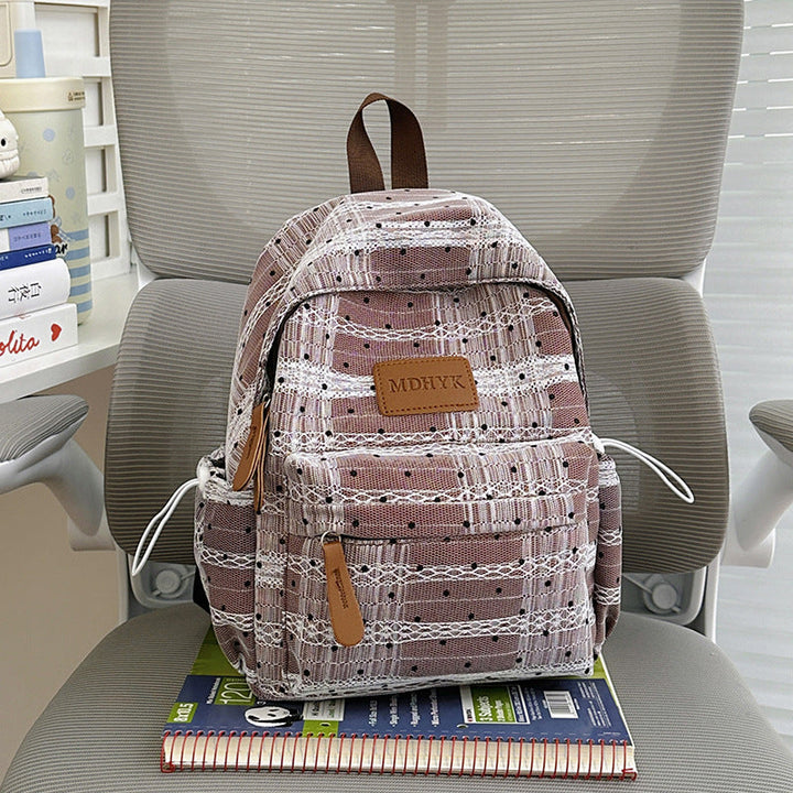 Chic Textured Mini School Backpack