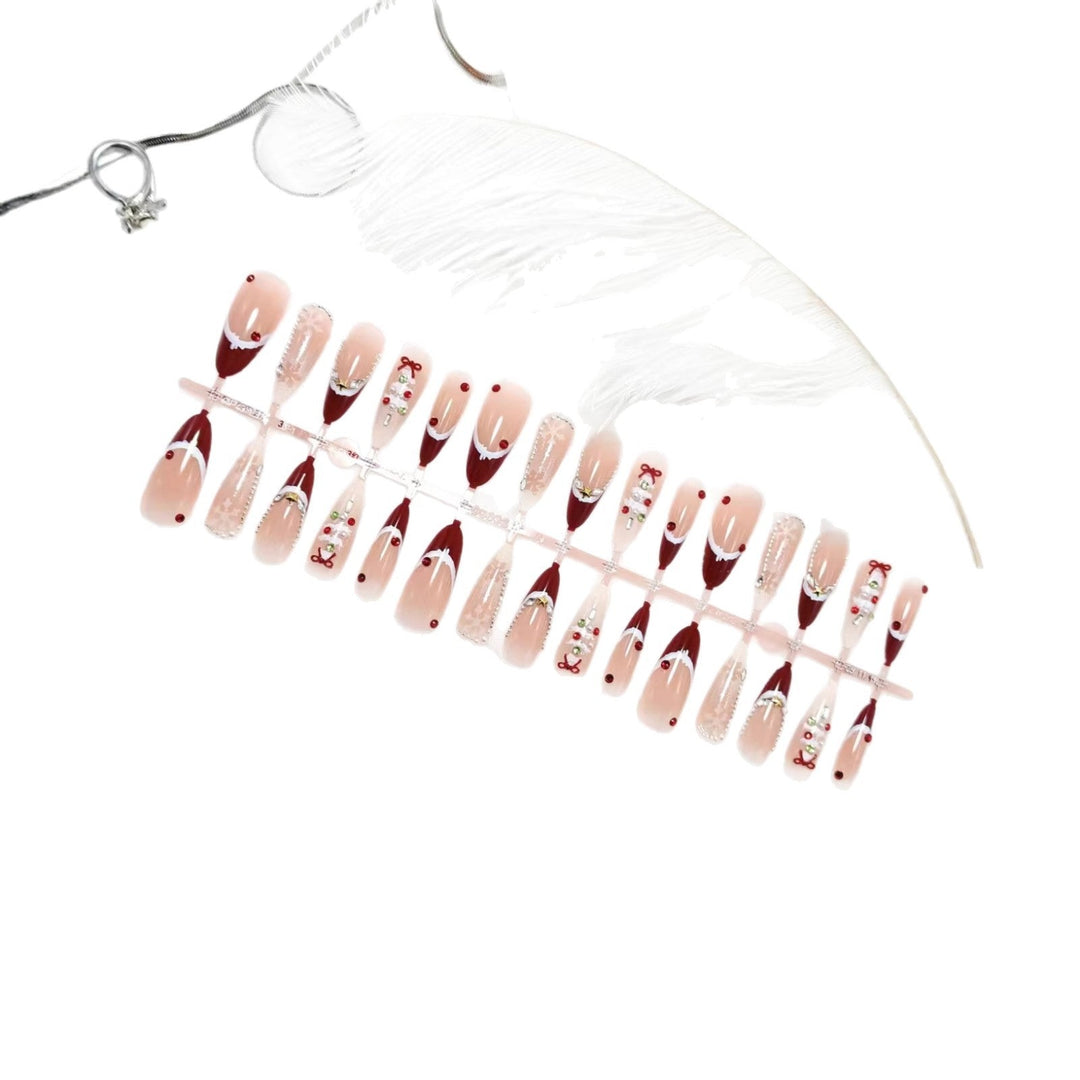 Festive artificial nails with Christmas motifs Kalsten