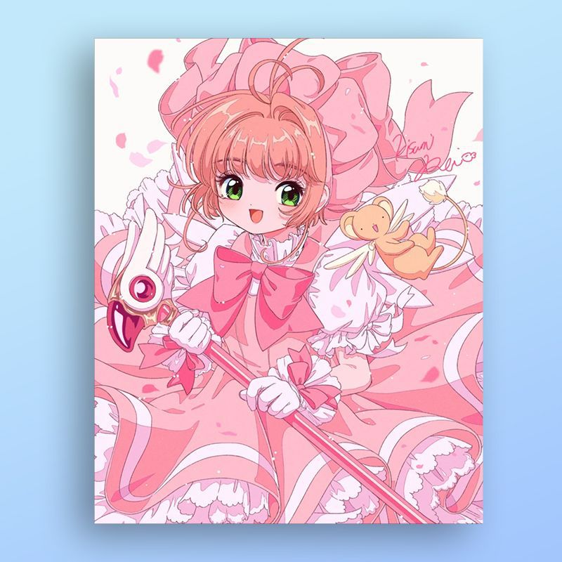 Anime-Inspired Illustration Art Print Kalsten