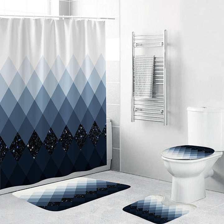 Geometric Pattern Bathroom Accessory Set Kalsten
