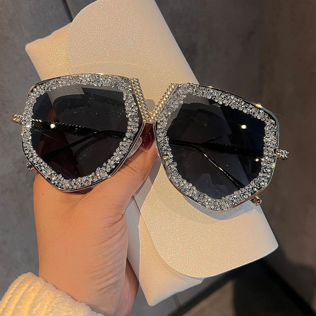 Ladies luxurious sunglasses with glamorous rhinestone frame Kalsten