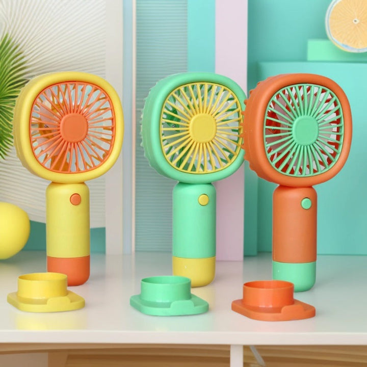 Unisex Handheld Fan with ergonomic design and practical stand function Kalsten