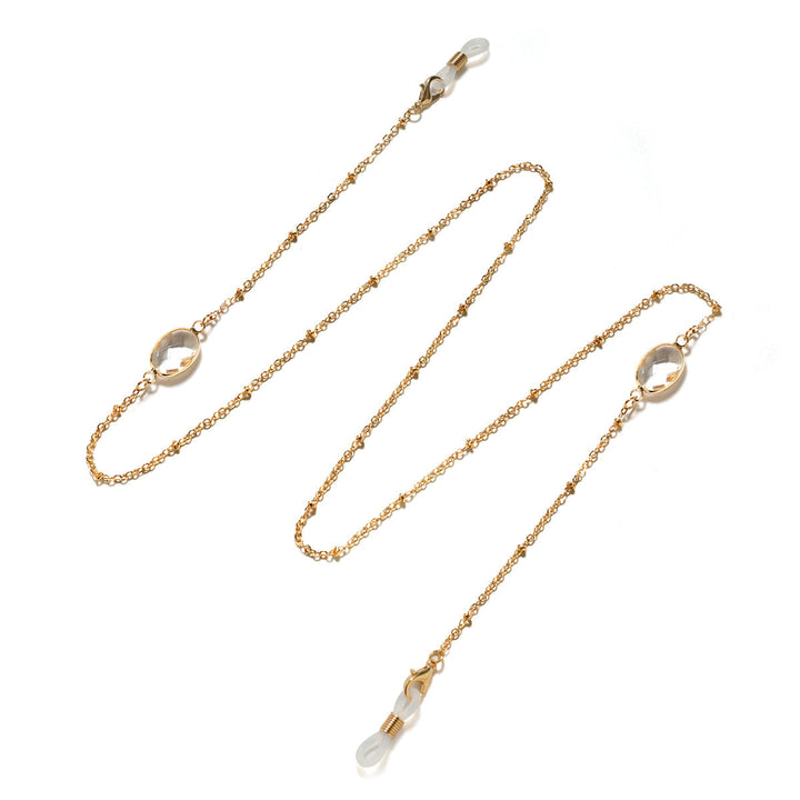 Chic Gemstone-Accented Eyewear Chain Kalsten