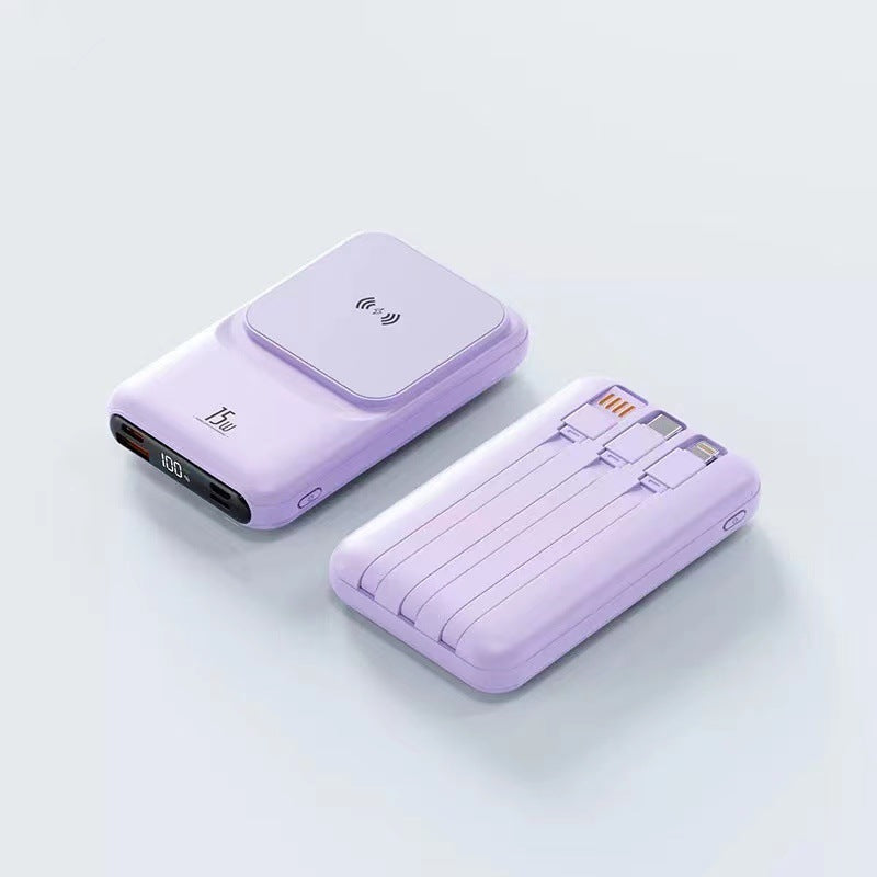 Portable Wireless Charger with Integrated Multi-Charging Station Kalsten