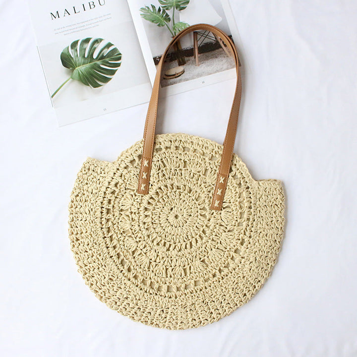 Round-woven beach bag Kalsten