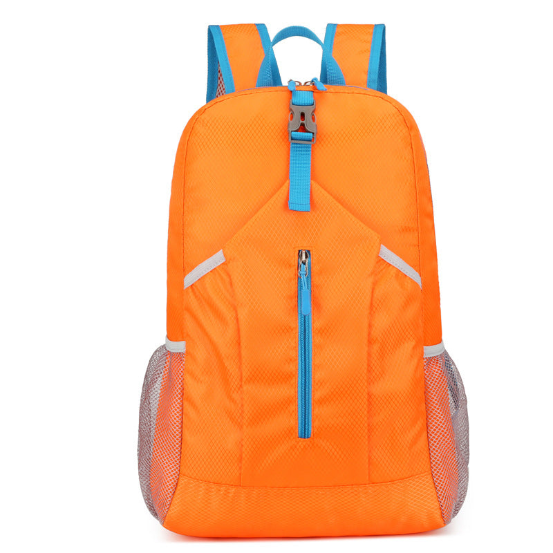 Unisex nan ultra-light foldable day backpack with organizer compartments, water-repellent material, and mesh side pockets Kalsten