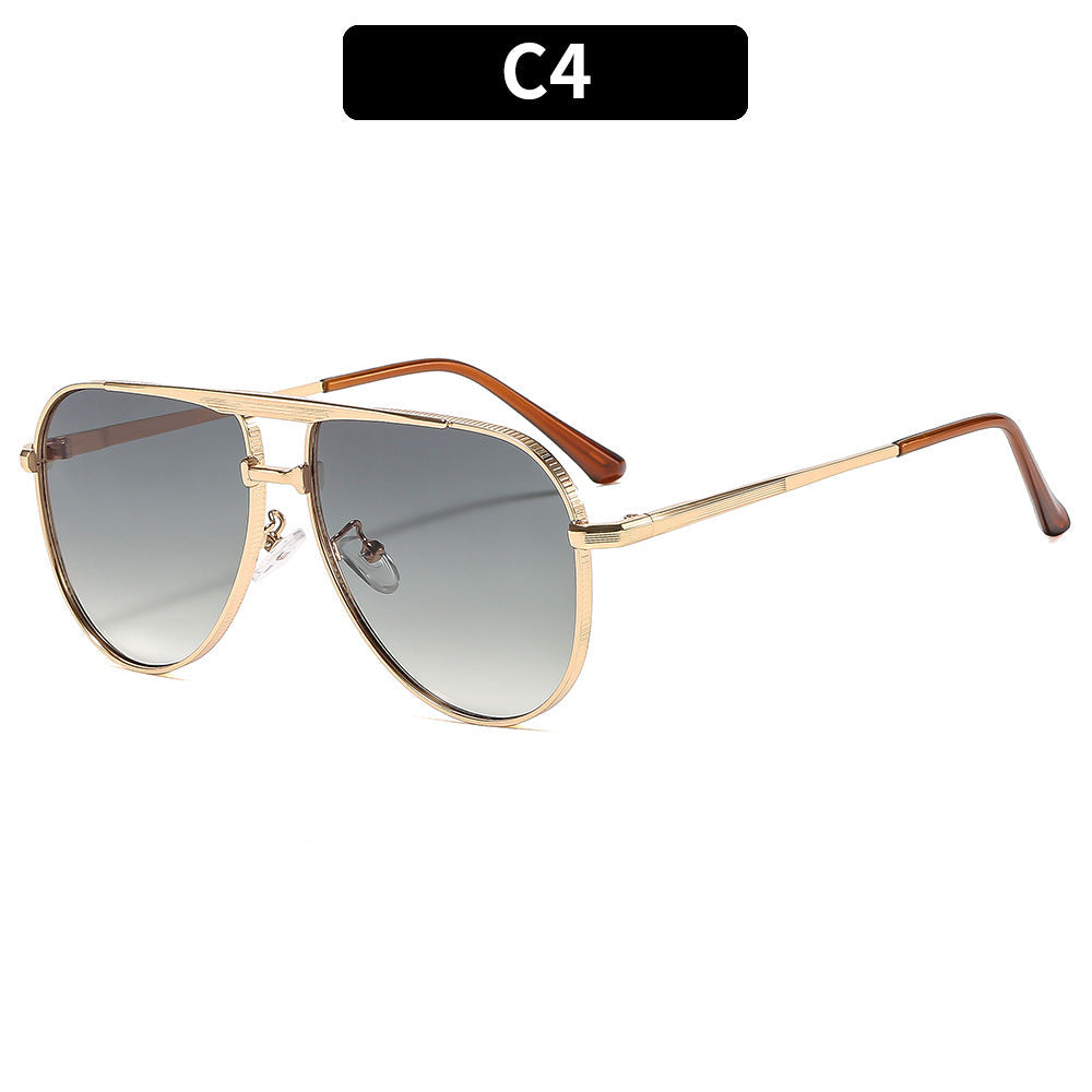 Ladies fashion aviator sunglasses with elegant metal frame and UV400 protection Kalsten