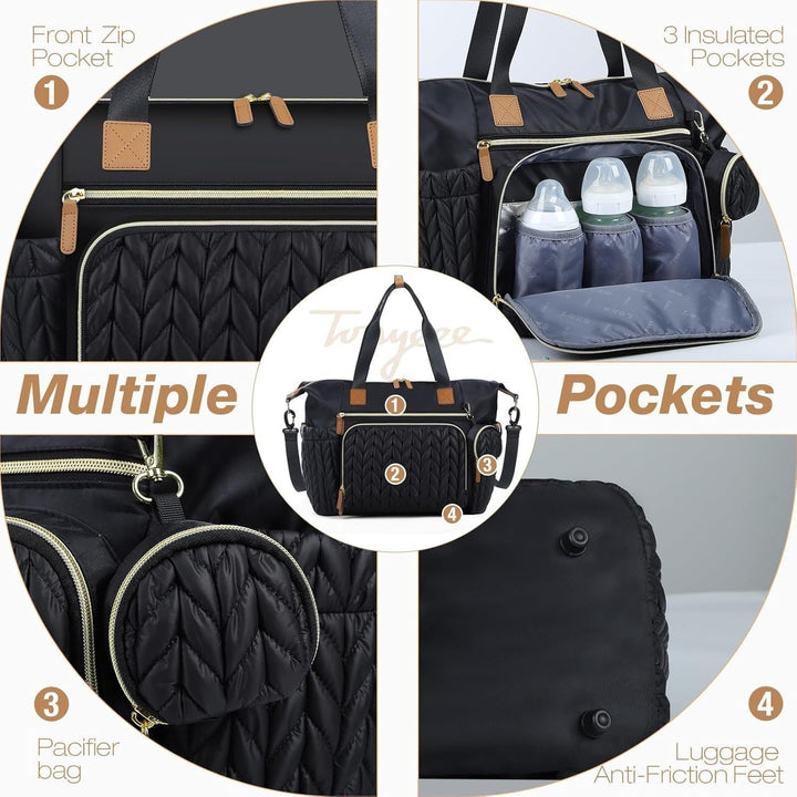Practical diaper bag with insulated compartments Kalsten