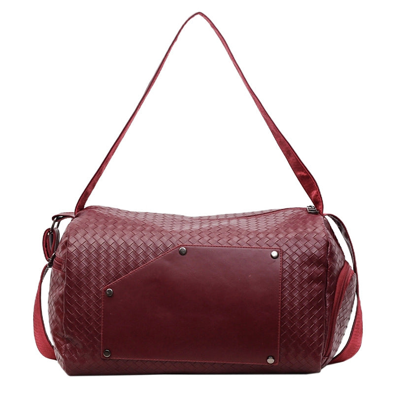 Elegant Sport Duffel Bag with Woven Design and Removable Shoulder Strap Kalsten
