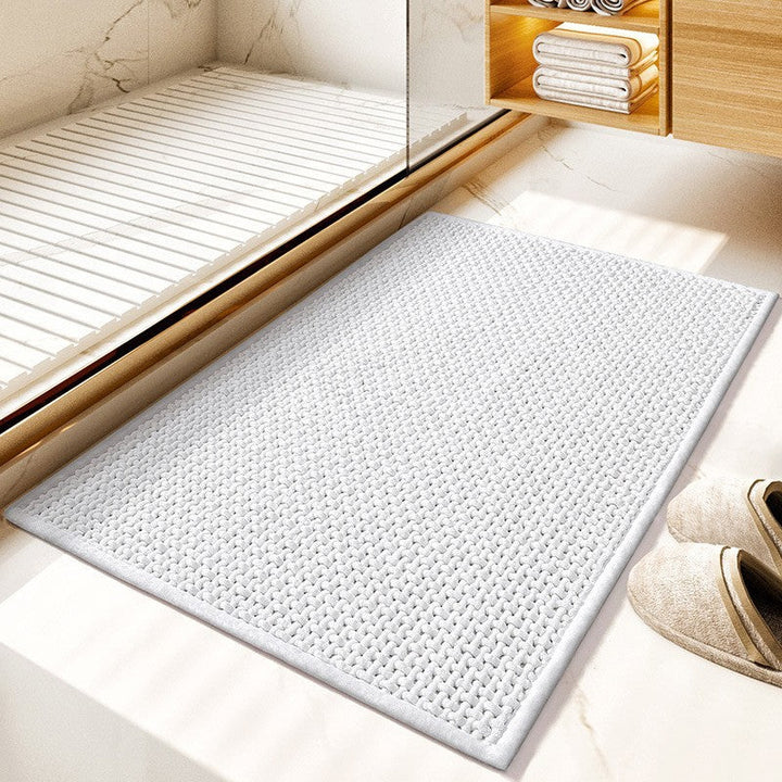 Plush Textured Bath Mat Kalsten