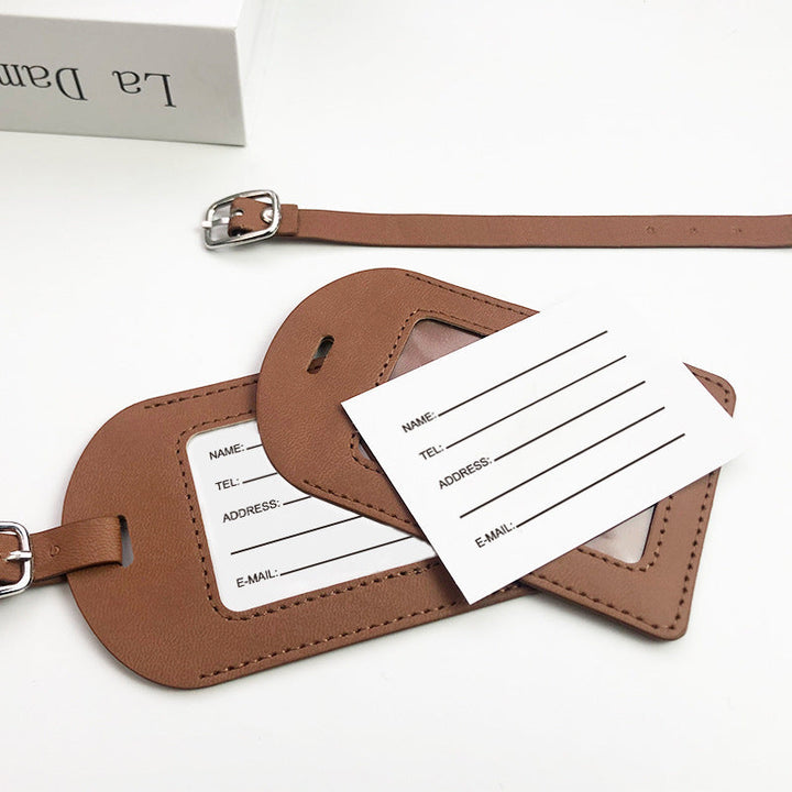 Women's high-quality and durable leather luggage tag Kalsten