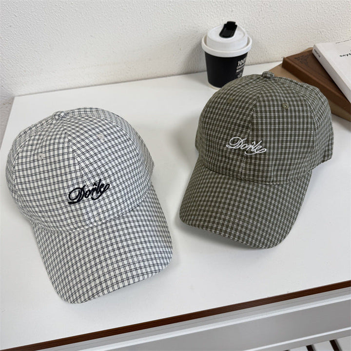 Men's Casual Checkered Baseball Cap Kalsten