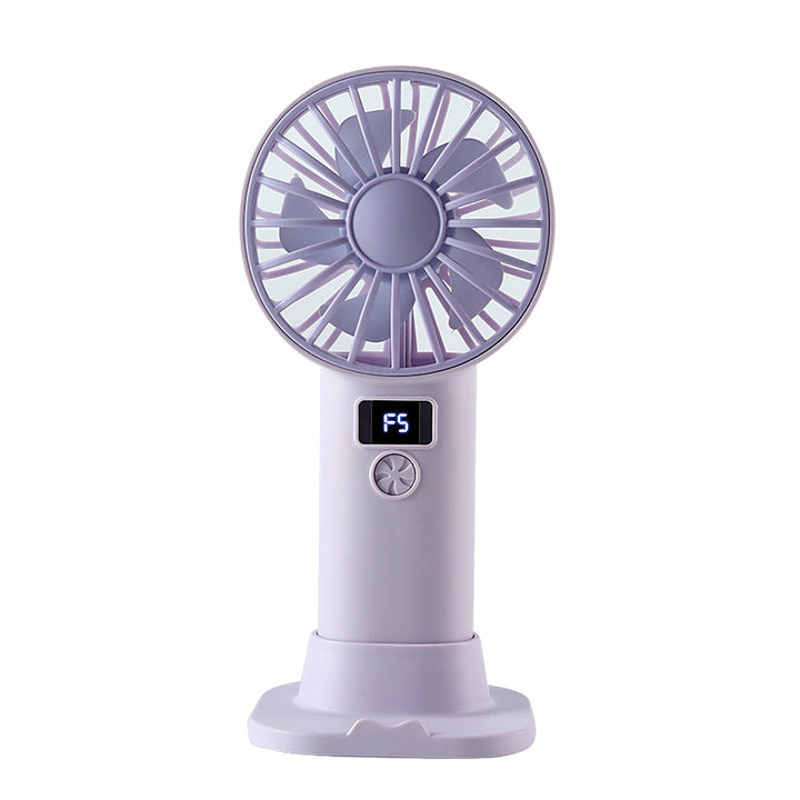 Unisex Portable USB Fan with LCD Display and Variable Speed Control Kalsten