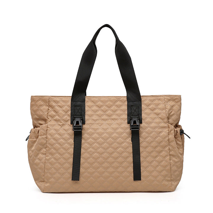 Quilted Multi-Compartment Tote Bag Kalsten
