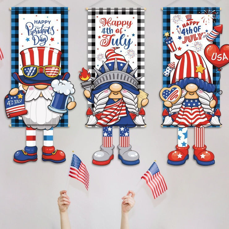 Unisex nan patriotic door banner with Uncle Sam motif Kalsten