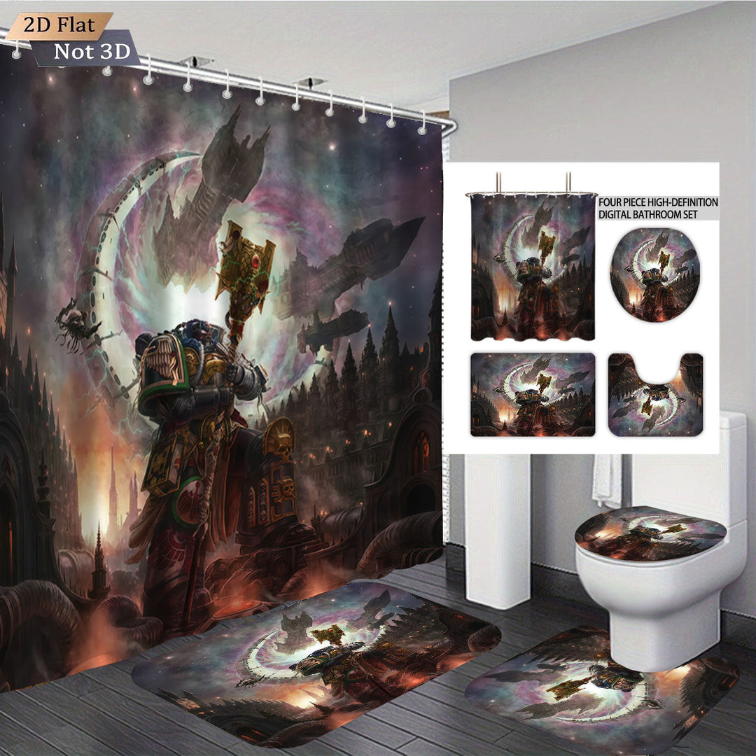 Digital Fantasy-Themed Bathroom Decor Set Kalsten
