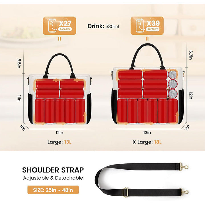 Tote bag with multifunctional compartments Kalsten