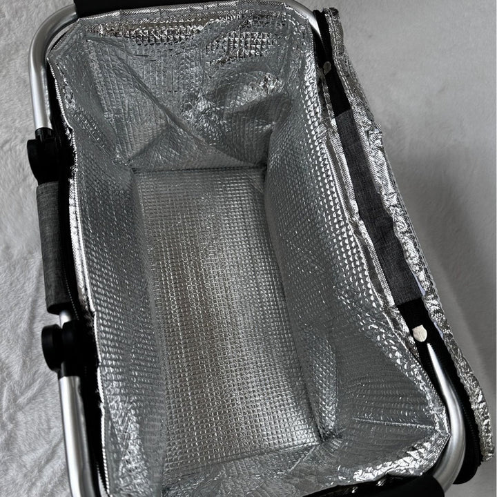 Cooler bag with sturdy aluminum frame and insulating inner lining Kalsten