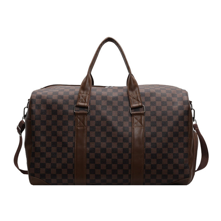 Stylish Checkered Travel Duffel Bag Kalsten