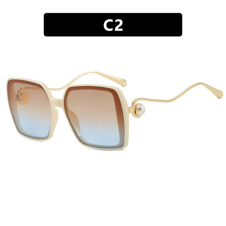 Women's fashionable square glasses with elegant metal frame and unique accents Kalsten