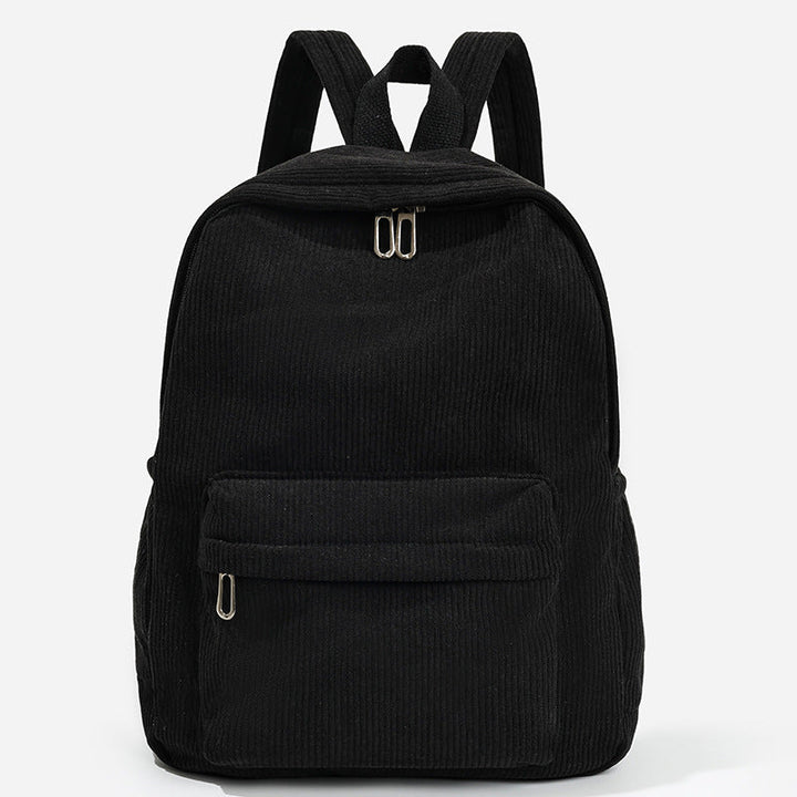 Stylish Corduroy Backpack