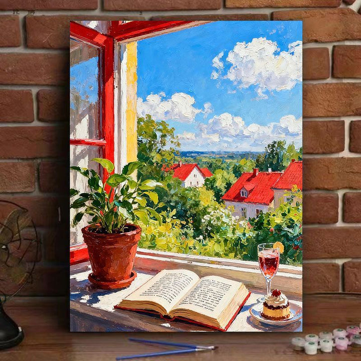 Scenic Window View Canvas Art Print Kalsten