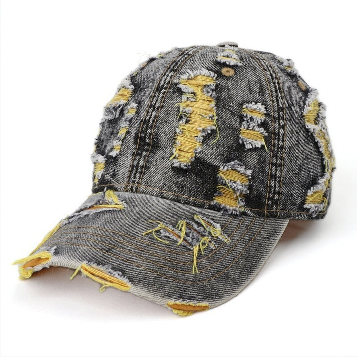 Women's Distressed Denim Baseball Cap Kalsten