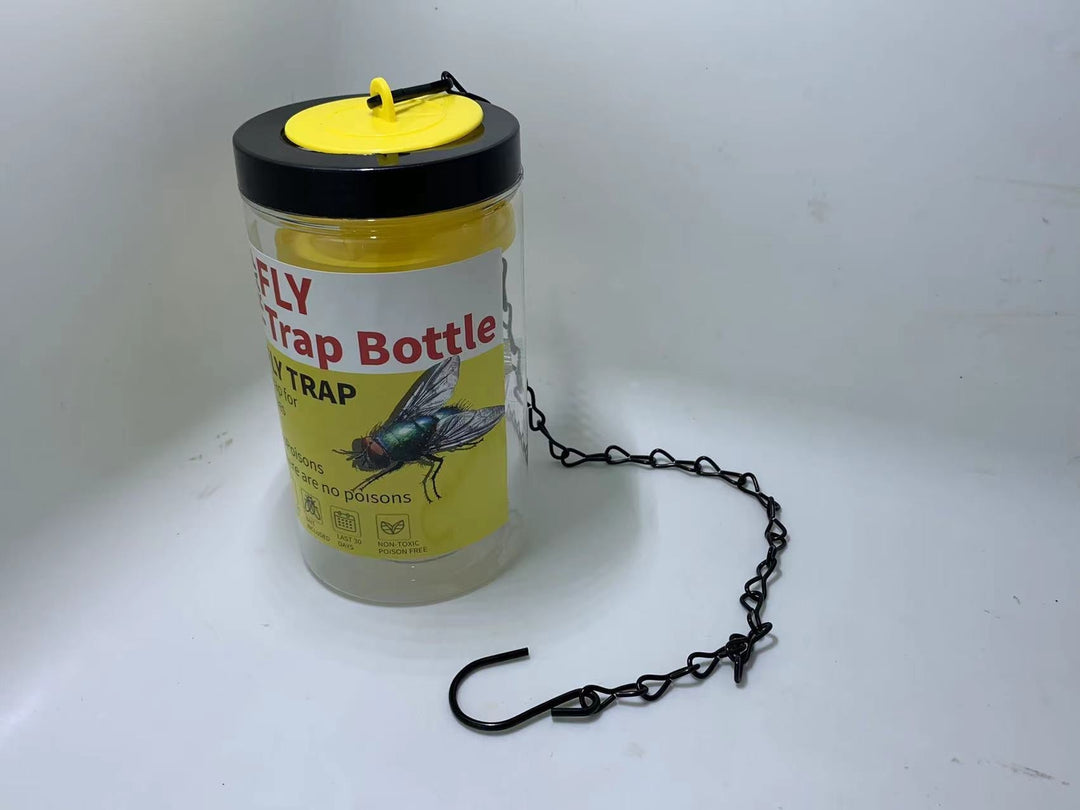 Reusable Hanging fly trap bottle with non-toxic bait dispenser Kalsten