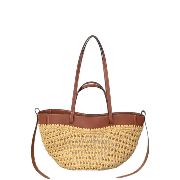 Braided handbag with elegant leather trim Kalsten