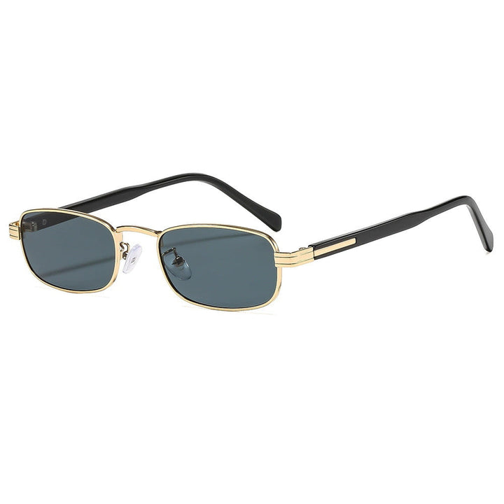 Ladies fashionable sunglasses with stylish metal frame and orange lenses Kalsten