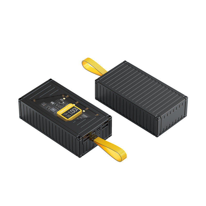 Portable power bank with integrated digital charging status display and fast charging function Kalsten