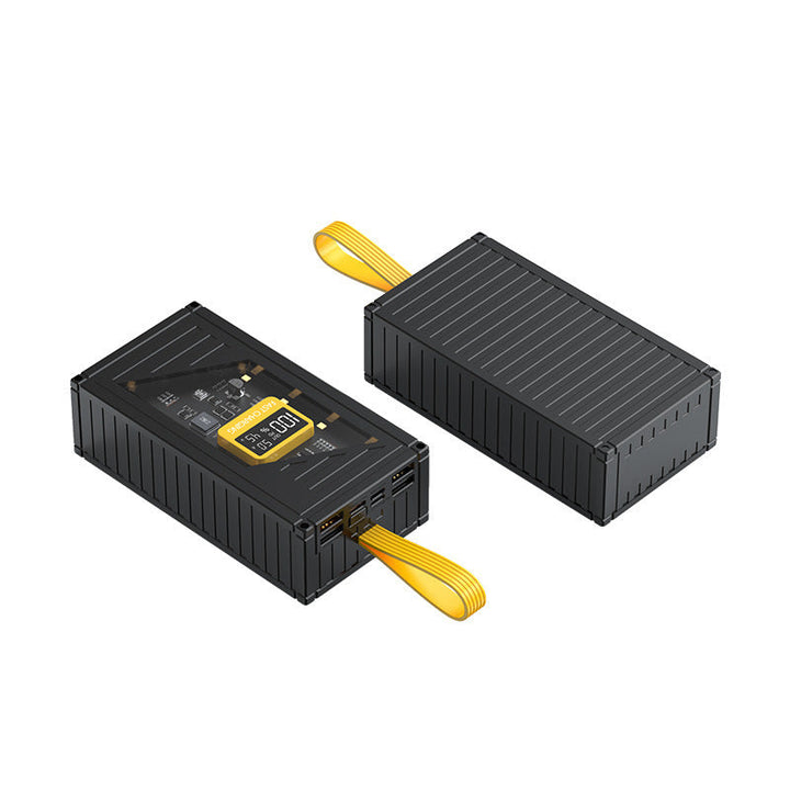 Portable power bank with integrated digital charging status display and fast charging function Kalsten