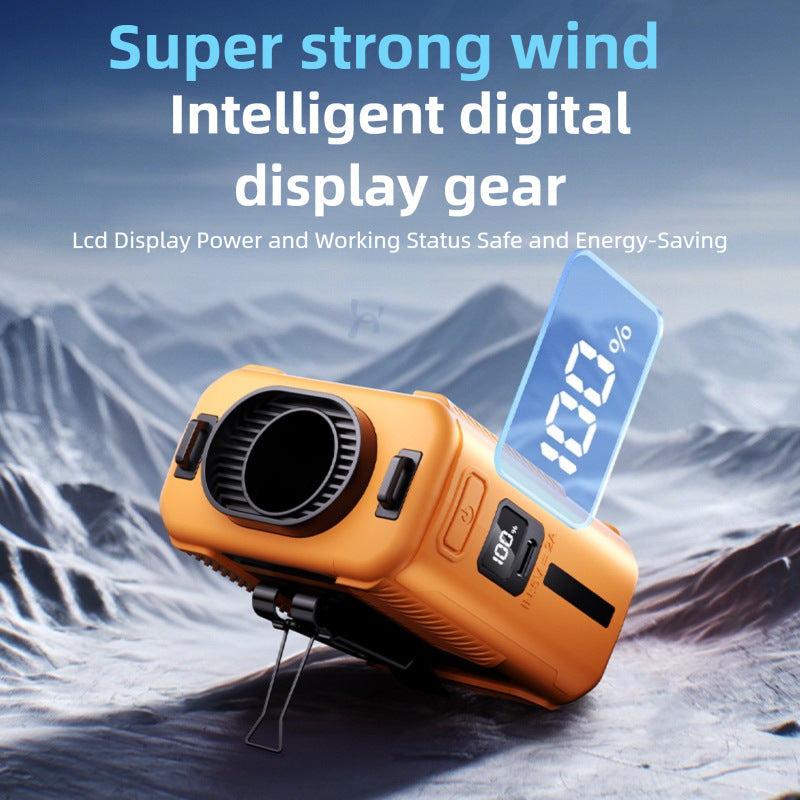 Portable cooling device with intelligent air circulation system and LED display Kalsten