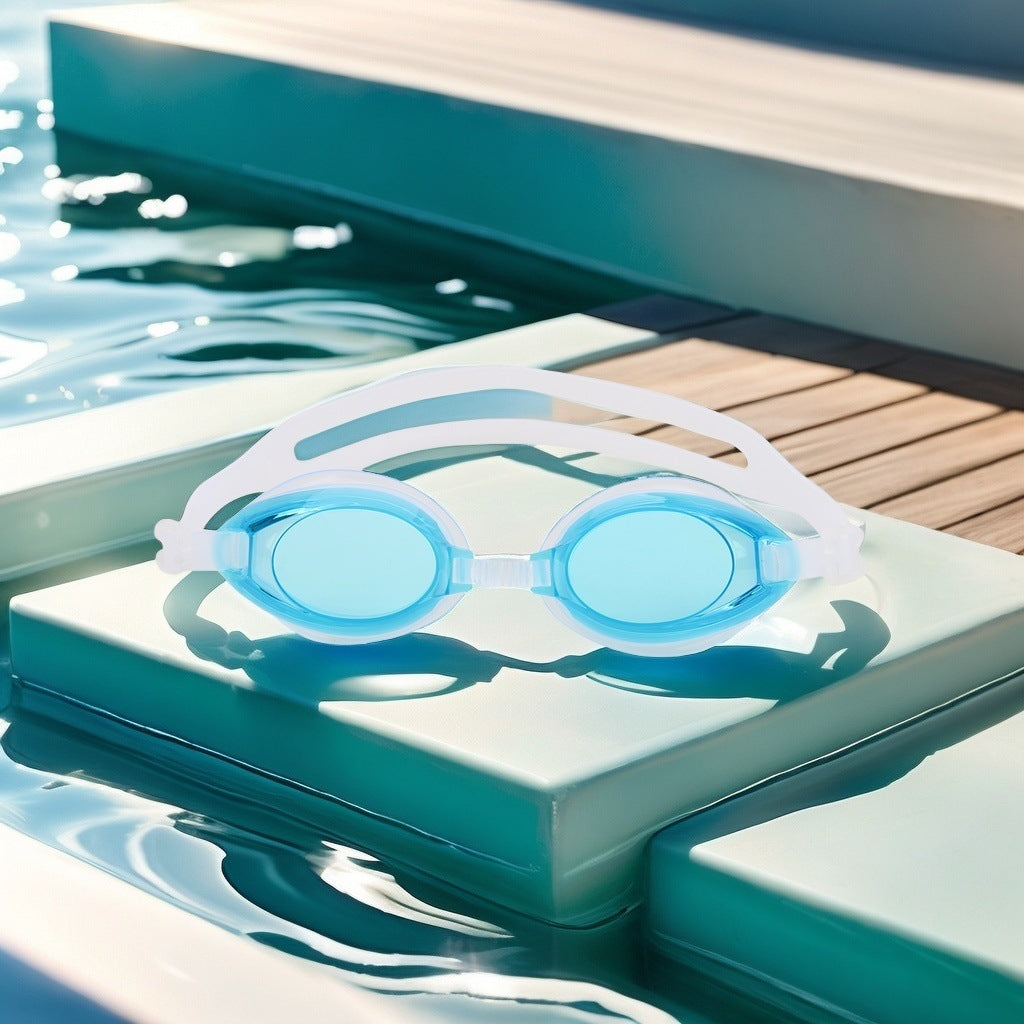 Swim goggles with scratch-resistant lenses and adjustable headstrap Kalsten