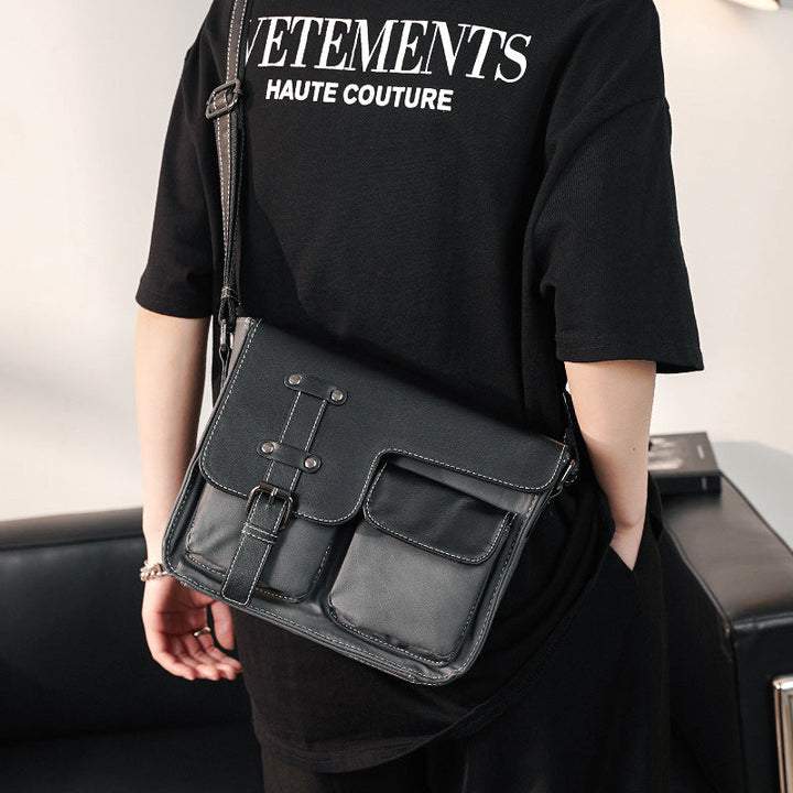 Robust shoulder bag with multiple external pockets Kalsten