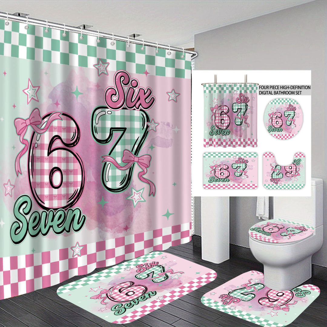 Colorful Dessert-Themed Bathroom Set Kalsten