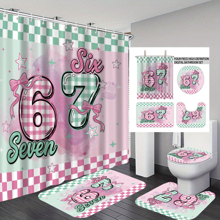 Colorful Dessert-Themed Bathroom Set Kalsten