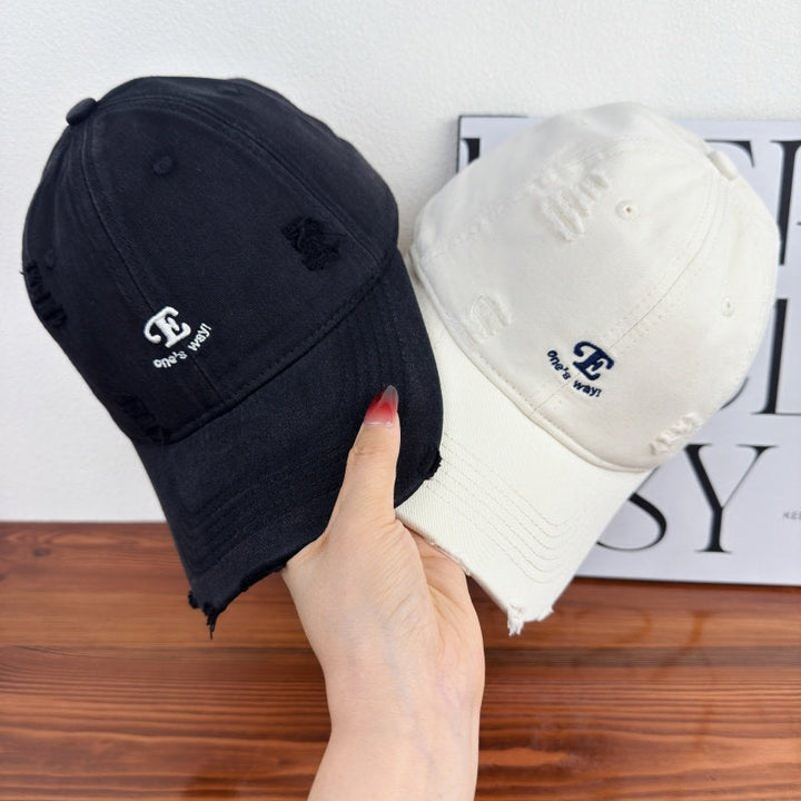 Unisex Distressed Denim Cap Kalsten