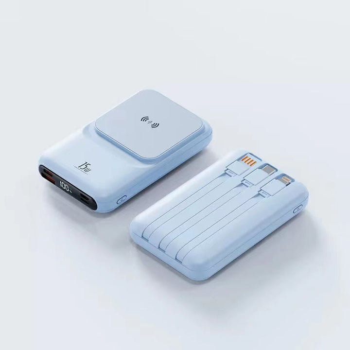 Portable Wireless Charger with Integrated Multi-Charging Station Kalsten