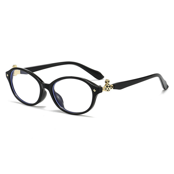 Women's fashionable optical glasses in elegant oval design with golden accents Kalsten