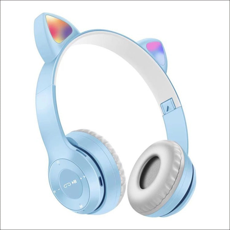 Cat-Ear Bluetooth Headphones with LED Lights