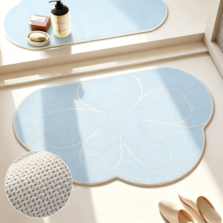 Floral Pattern Bath Mat Kalsten